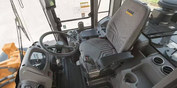 Interior of construction equipment